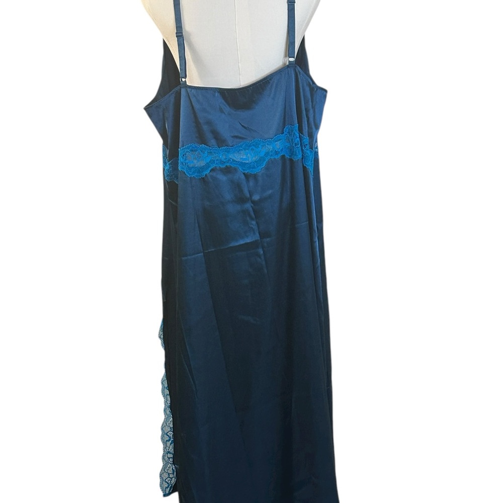 Adore Me Midnight Blue Chemise with Lace Accents - Picture 8 of 12